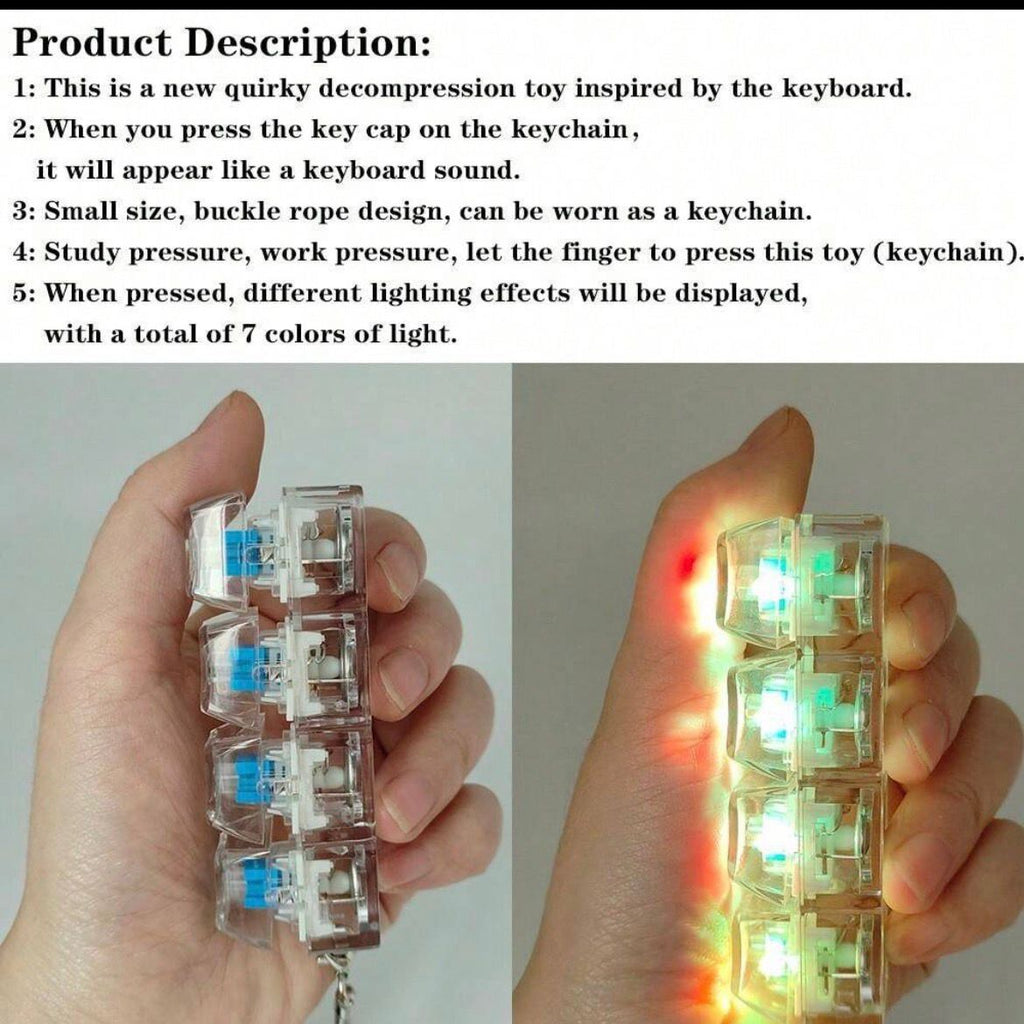 Fidget Click / Keyboard Switch Fidget Keychain