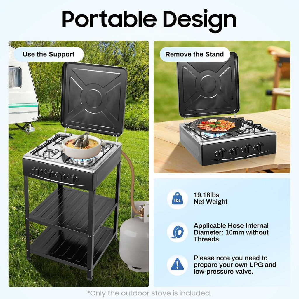 4-Burner Gas Stove