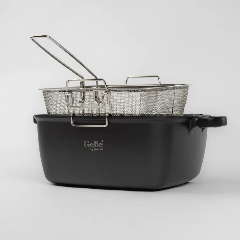 VENUS FRYER POT W/LID & FRYING BASKET