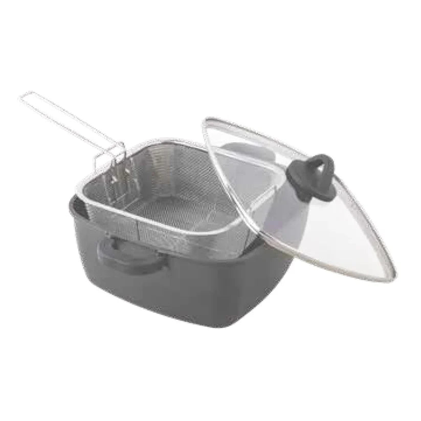 VENUS FRYER POT W/LID & FRYING BASKET