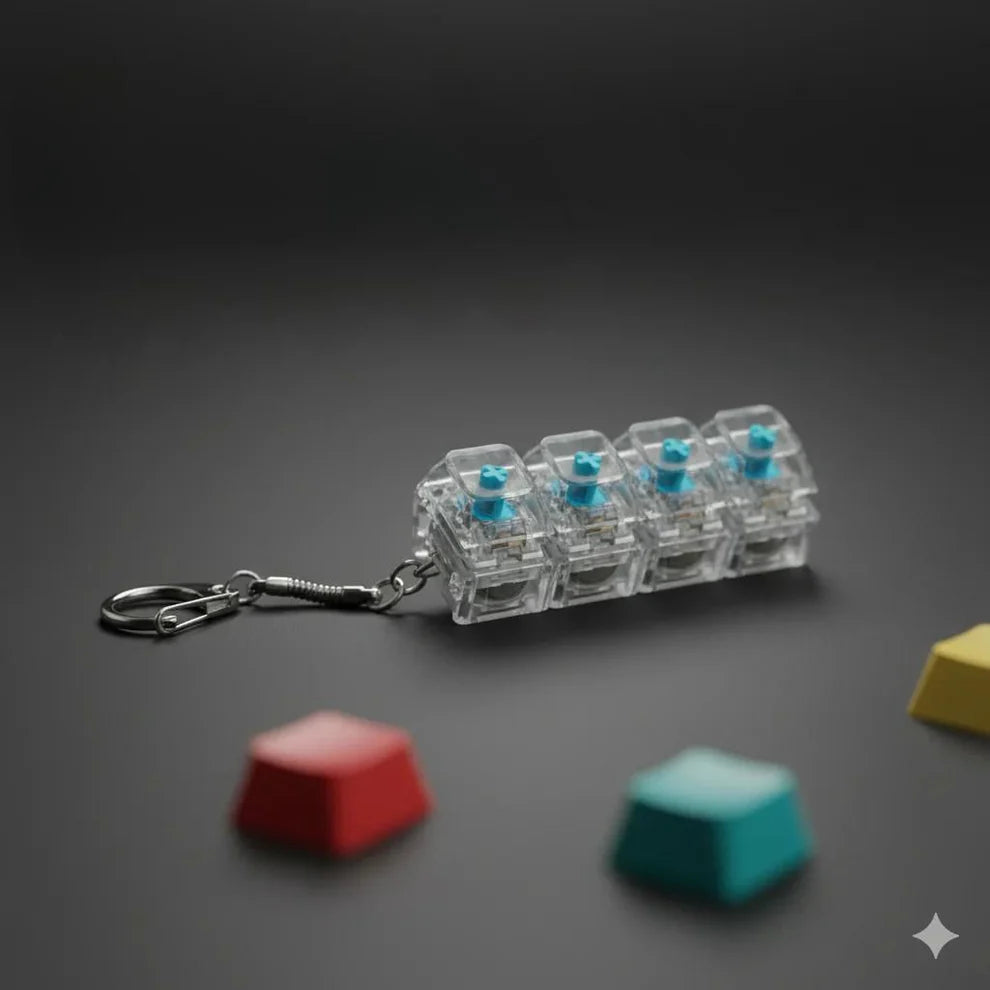 1 Fidget Click / Keyboard Switch Fidget Keychain