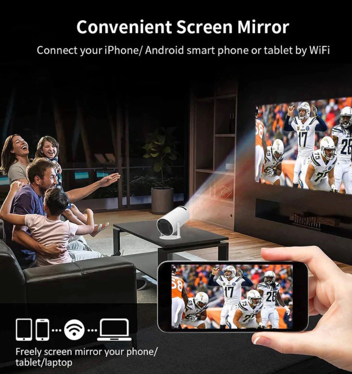 Portable projector ultra HD