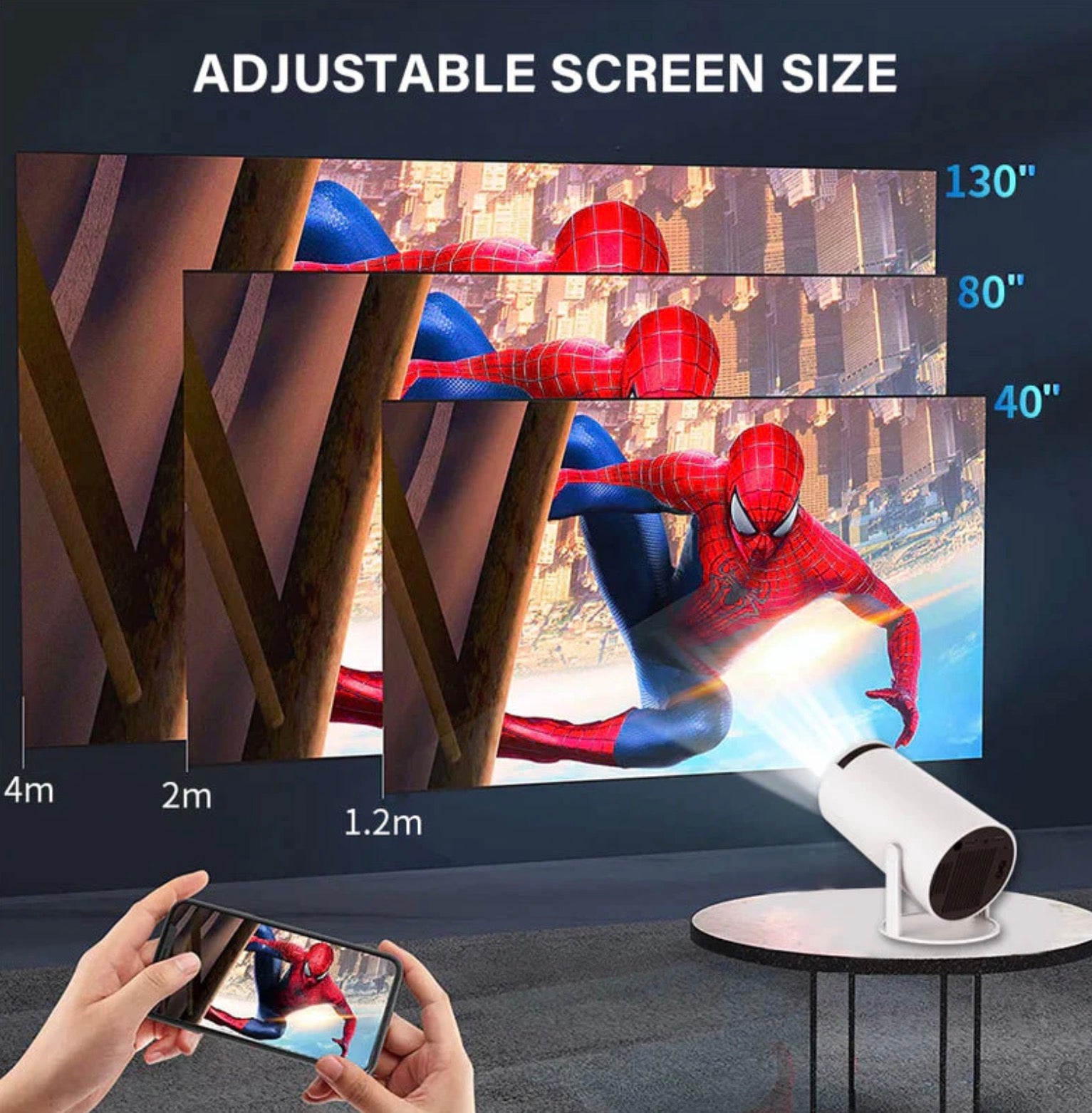 Portable projector ultra HD