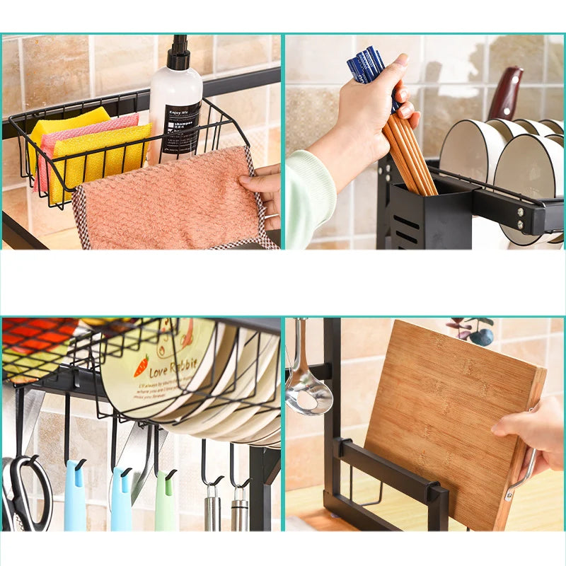 Stainless Steel Dish Rack Drainer 65 cm