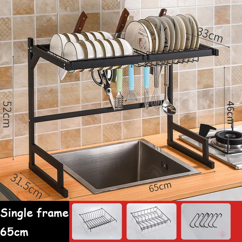 Stainless Steel Dish Rack Drainer 65 cm