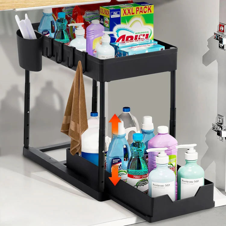 2 Tier Sliding Out Storage Drawers