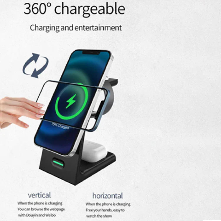 3 In 1 Wireless Charging Dock Stand