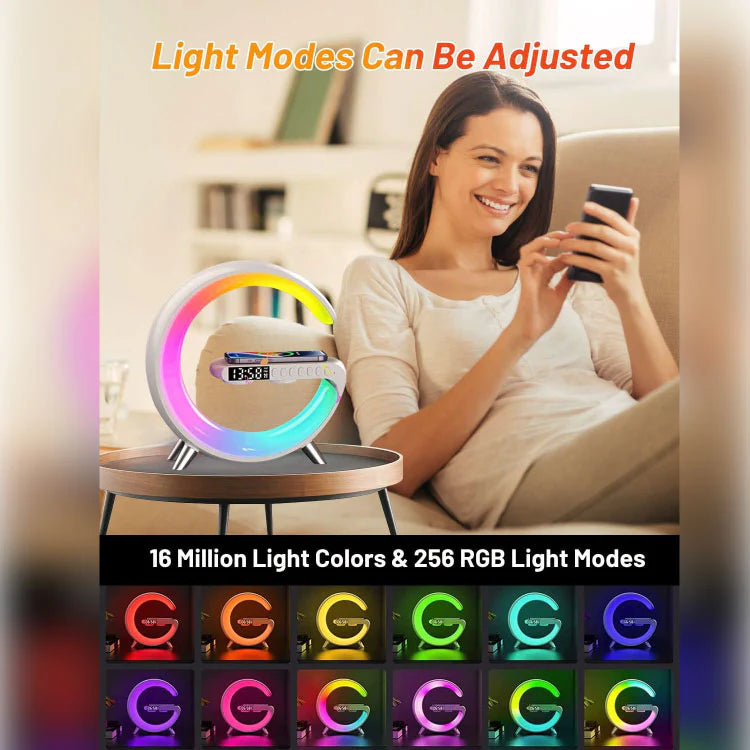 Multifunctional Wireless Charging Alarm Speaker