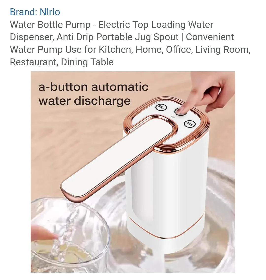 Portable water automatic pump