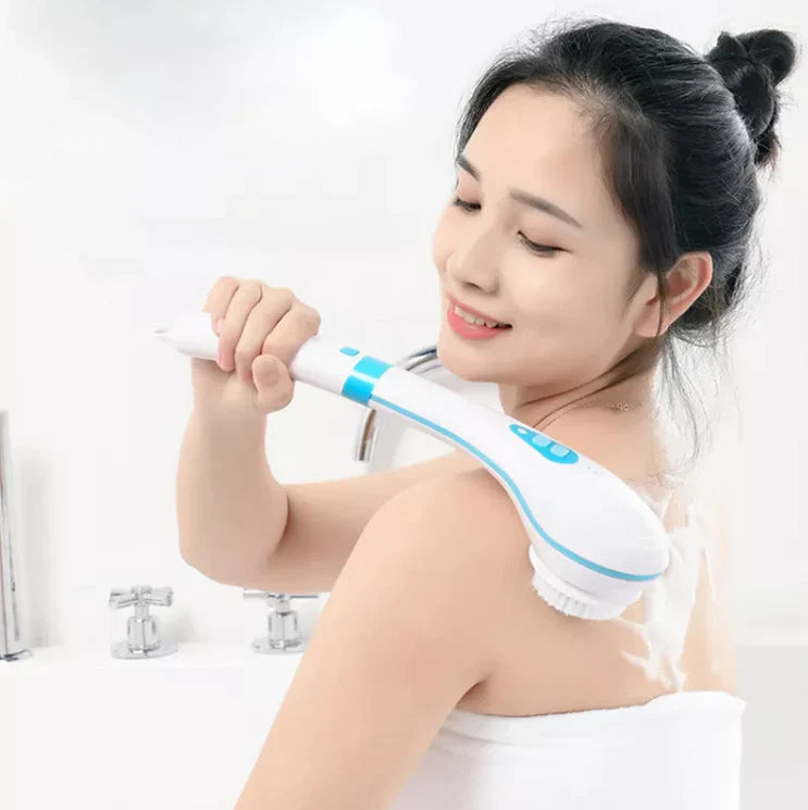 Electric bath massage brush